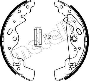 Комплект тормозных колодок Metelli 530370