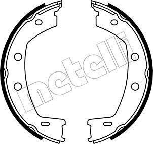 Комплект тормозных колодок, стояночная тормозная система Metelli 53-0374 (фото 1)