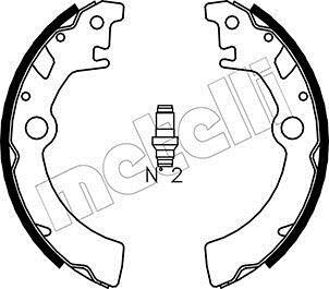 Комплект тормозных колодок Metelli 530400