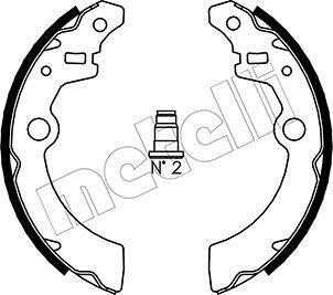 Комплект тормозных колодок Metelli 530404