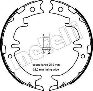 Гальмівні колодки ручного гальма Metelli 53-0439