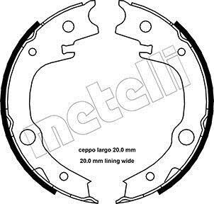 Комплект тормозных колодок, стояночная тормозная система Metelli 53-0443