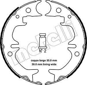 Гальмівні колодки ручного гальма Metelli 530444