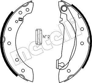 Комплект тормозных колодок Metelli 530476