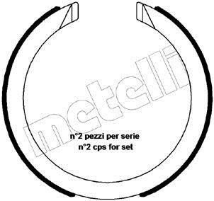 Комплект тормозных колодок, стояночная тормозная система Metelli 53-0483