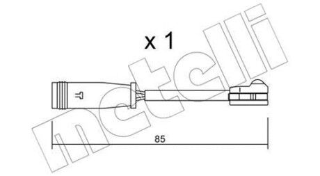 Датчик износа тормозных колодок Metelli SU314
