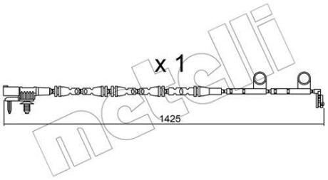 Датчик зносу гальмівних колодок (передніх) Land Rover Range Rover IV 3.0-5.0 D 12- Metelli SU316