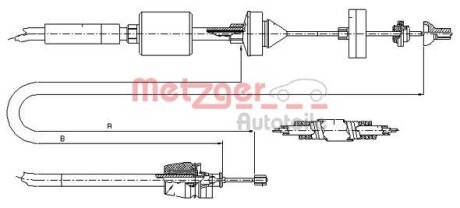 Трос зчеплення METZGER 102843