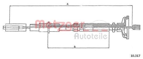 Трос зчеплення METZGER 10317