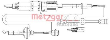 Трос зчеплення METZGER 103211