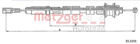 Трос зчеплення METZGER 103291