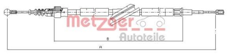 Трос ручного гальма METZGER 107506