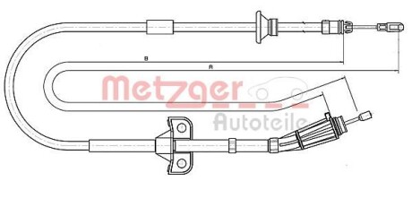 Трос ручного гальма METZGER 108189