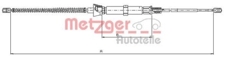 Трос ручного гальма METZGER 109032