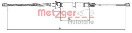 Трос ручного гальма METZGER 109034 (фото 1)