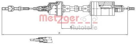 Трос зчеплення METZGER 112553