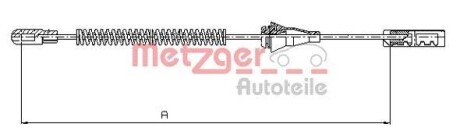 Трос ручного гальма METZGER 115763