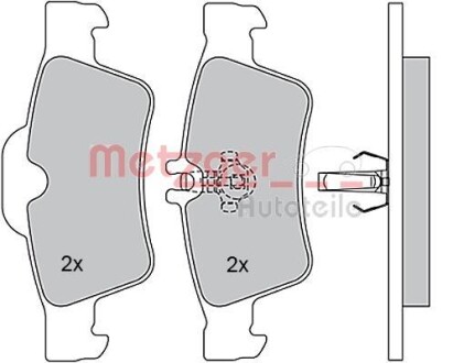 Колодки тормозные (задние) MB E-class (W211/W212)/S-class (W220/W221) 98- (Ate) METZGER 1170049