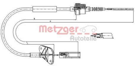 Трос зчеплення METZGER 127201