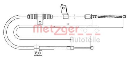 Трос ручного гальма METZGER 172291