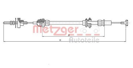 Трос зчеплення METZGER 19208E