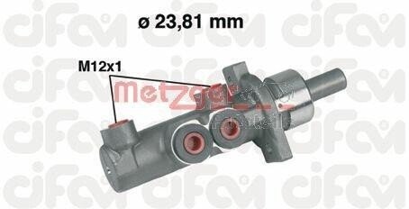Главный тормозной цилиндр METZGER 202-280