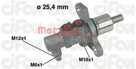 Главный тормозной цилиндр METZGER 202-368