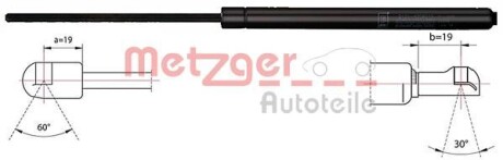 Пружина газова / помещения для груза METZGER 2110421