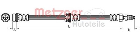 Шланг гальмівний METZGER 4110038