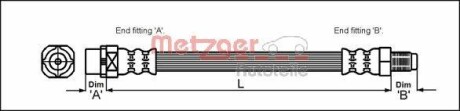 Гальмівний шланг METZGER 4110054