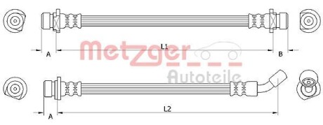 Шланг гальмівний METZGER 4111072