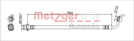 Brake Hose METZGER 4111719 (фото 1)