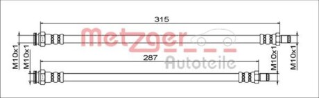 Автозапчасть METZGER 4111791