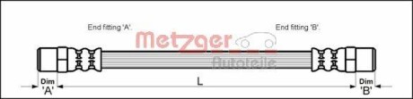 Тормозной шланг METZGER 4112309