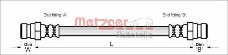 Тормозной шланг METZGER 4113287