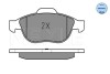 Комплект тормозных колодок, дисковый механизм MEYLE 025 231 4119/W (фото 2)
