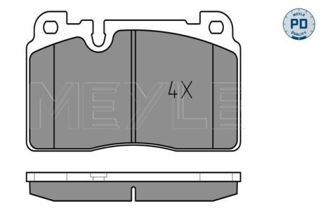 Колодки гальмівні PD AUDI P. Q5 12- 2,0 MEYLE 025 256 4316/PD