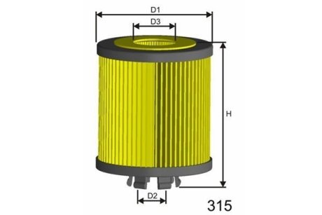 Фільтр масла MISFAT L017