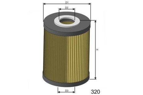 Фiльтр масляний MISFAT L111