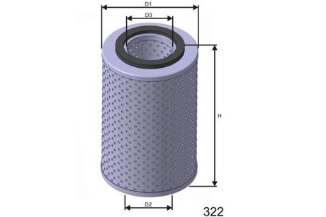 Фільтр масла MISFAT L421