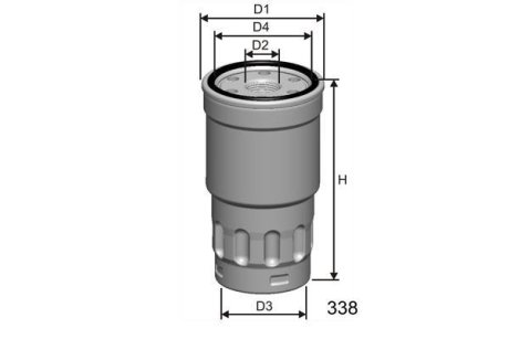 Фiльтр паливний MISFAT M413