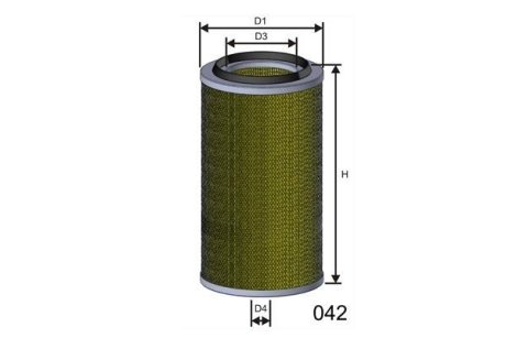 Фільтр повітряний MISFAT R143