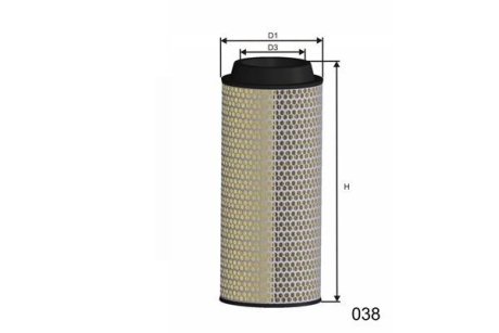 Фільтр повітряний MISFAT R449