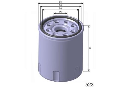 Фiльтр масляний Mazda 323/626 2,0 98-/Subaru Forester 2.0 02- MISFAT Z258