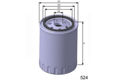 Фільтр масла MISFAT Z629