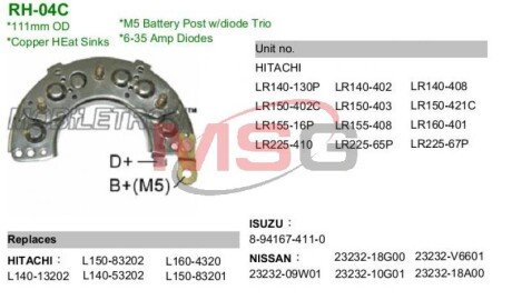 Діодний міст MOBILETRON RH04C