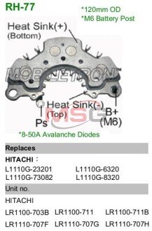 Діодний міст MOBILETRON RH77