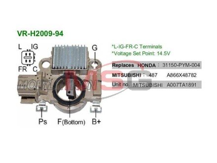 Регулятор генератора MOBILETRON VRH200994