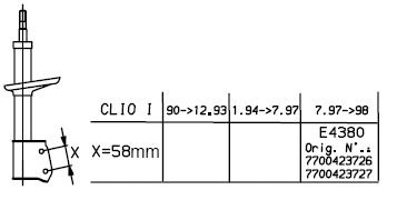 AMORTYZATOR RENAULT P MONROE G7485