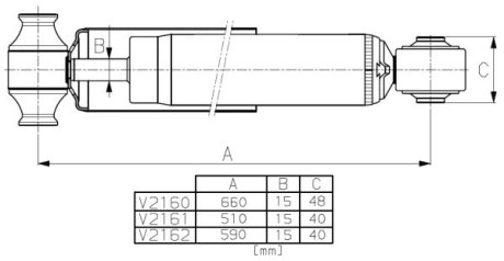 AMORTYZATOR FORD MONROE V2162